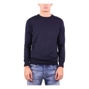 Kangra Blå Kasmir Crewneck Tröja Blue, Herr