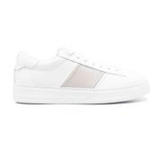 Emporio Armani Vit Silver Sneaker Mesh White, Herr