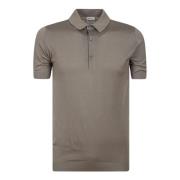 John Smedley Ljusbrun Bomullspolo Skjorta Beige, Herr