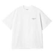 Carhartt Wip Signature Script Logo Bomull T-shirt White, Herr