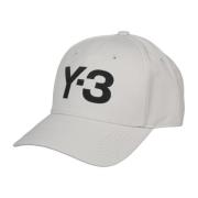 Y-3 Logo Baseball Cap Canvas Ss23 Beige, Herr