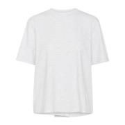 InWear Sten Melange Topp Kort Ärm T-shirt Gray, Dam