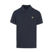 Belstaff Navy Patch Logo Polo Shirt Blue, Herr