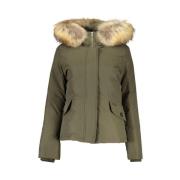 Woolrich Huva jacka med avtagbar päls Green, Dam