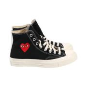 Comme des Garçons Svarta Canvas Snörskor Black, Herr