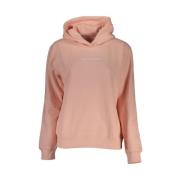 Calvin Klein Snygg Rosa Huva Fleece Tröja Pink, Dam