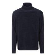 RRD Chenille Turtleneck Stickad Tröja Blue, Herr