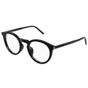 Saint Laurent Snygg Svart Läder Axelväska Black, Unisex