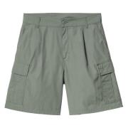 Carhartt Wip Gröna Cargo Shorts med Broderad Logotyp Green, Herr