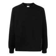 C.P. Company Svart sweatshirt i bomullsblandning med logotryck Black, ...