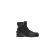 Nerogiardini Italienska Läder Ankelboots - Svart Black, Dam