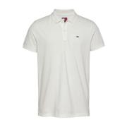 Tommy Jeans Bomull Polo Skjorta Kollektion White, Herr