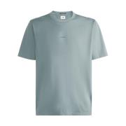 C.p. Company Svart Logotyp Bomull T-shirt Regular Fit Green, Herr