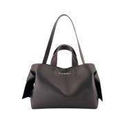 Acne Studios Quiltad Läder Shopper Väska - Svart Black, Dam