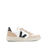 Veja Kromfri Läder Sneakers Vit Svart Multicolor, Herr