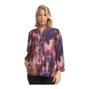 2-Biz Stilren Multi Blus med V-ringning Multicolor, Dam