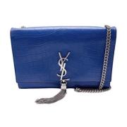 Saint Laurent Vintage Pre-owned Tyg shoppers Blue, Dam