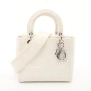 Dior Vintage Pre-owned Canvas dior-vskor White, Dam