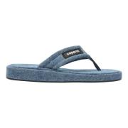 Coperni Stiliga Flip-Flops för sommardagar Blue, Dam