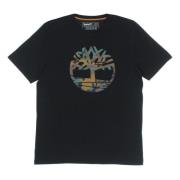 Timberland Camo Tree Tee Svart Kortärmad Black, Herr