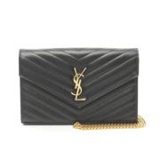 Saint Laurent Vintage Pre-owned Laeder axelremsvskor Black, Dam