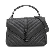 Yves Saint Laurent Vintage Pre-owned Laeder handvskor Gray, Dam