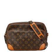 Louis Vuitton Vintage Pre-owned Canvas axelremsvskor Brown, Dam