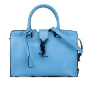 Yves Saint Laurent Vintage Pre-owned Laeder handvskor Blue, Dam