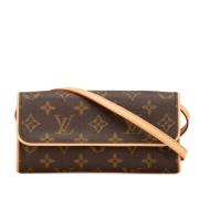 Louis Vuitton Vintage Pre-owned Canvas crossbodyvskor Brown, Dam