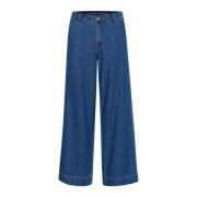 My Essential Wardrobe Breda Ben Medium Blue Wash Jeans Blue, Dam