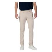 Jeckerson Slim Pants Vår/Sommar Kollektion Bomull Beige, Herr