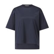 Max Mara Modern Oversized T-shirt i bomulls jersey Blue, Dam