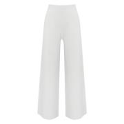 Liviana Conti Vita Viskos Wide Leg Byxor White, Dam