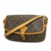 Louis Vuitton Vintage Pre-owned Tyg axelremsvskor Brown, Dam