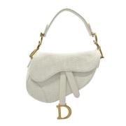 Dior Vintage Pre-owned Canvas dior-vskor White, Dam