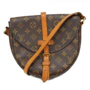 Louis Vuitton Vintage Pre-owned Tyg axelremsvskor Brown, Dam