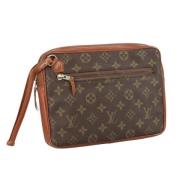 Louis Vuitton Vintage Pre-owned Canvas kuvertvskor Brown, Dam