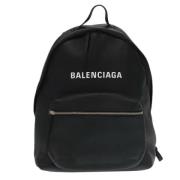 Balenciaga Vintage Pre-owned Laeder ryggsckar Black, Herr