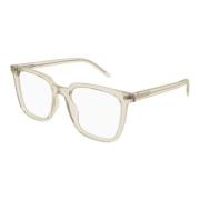 Saint Laurent Stiliga solglasögon för modeentusiaster Beige, Unisex