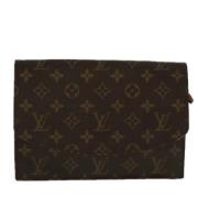 Louis Vuitton Vintage Pre-owned Canvas kuvertvskor Brown, Dam