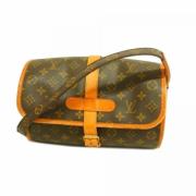 Louis Vuitton Vintage Pre-owned Tyg axelremsvskor Brown, Dam