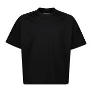 Sacai Svart Rak T-shirt Vår-Sommar 2025 Black, Herr