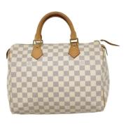 Louis Vuitton Vintage Pre-owned Canvas handvskor White, Dam