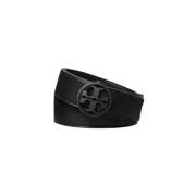 Tory Burch Cirkulärt logospännebälte Black, Dam