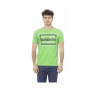 Baldinini Grön Bomull Herr Trend T-shirt Green, Herr