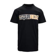 Dsquared2 Herr Crew Neck Bomull T-shirt Black, Herr