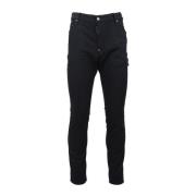 Dsquared2 Mäns Knapp Jeans Vår-Sommarkollektion Black, Herr