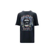 Dsquared2 Svart Oversized Ribbad Krage T-shirt Black, Dam