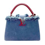 Louis Vuitton Vintage Pre-owned Tyg louis-vuitton-vskor Blue, Dam