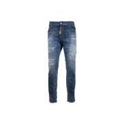 Dsquared2 Herr Dragkedja Knapp Jeans Blue, Herr